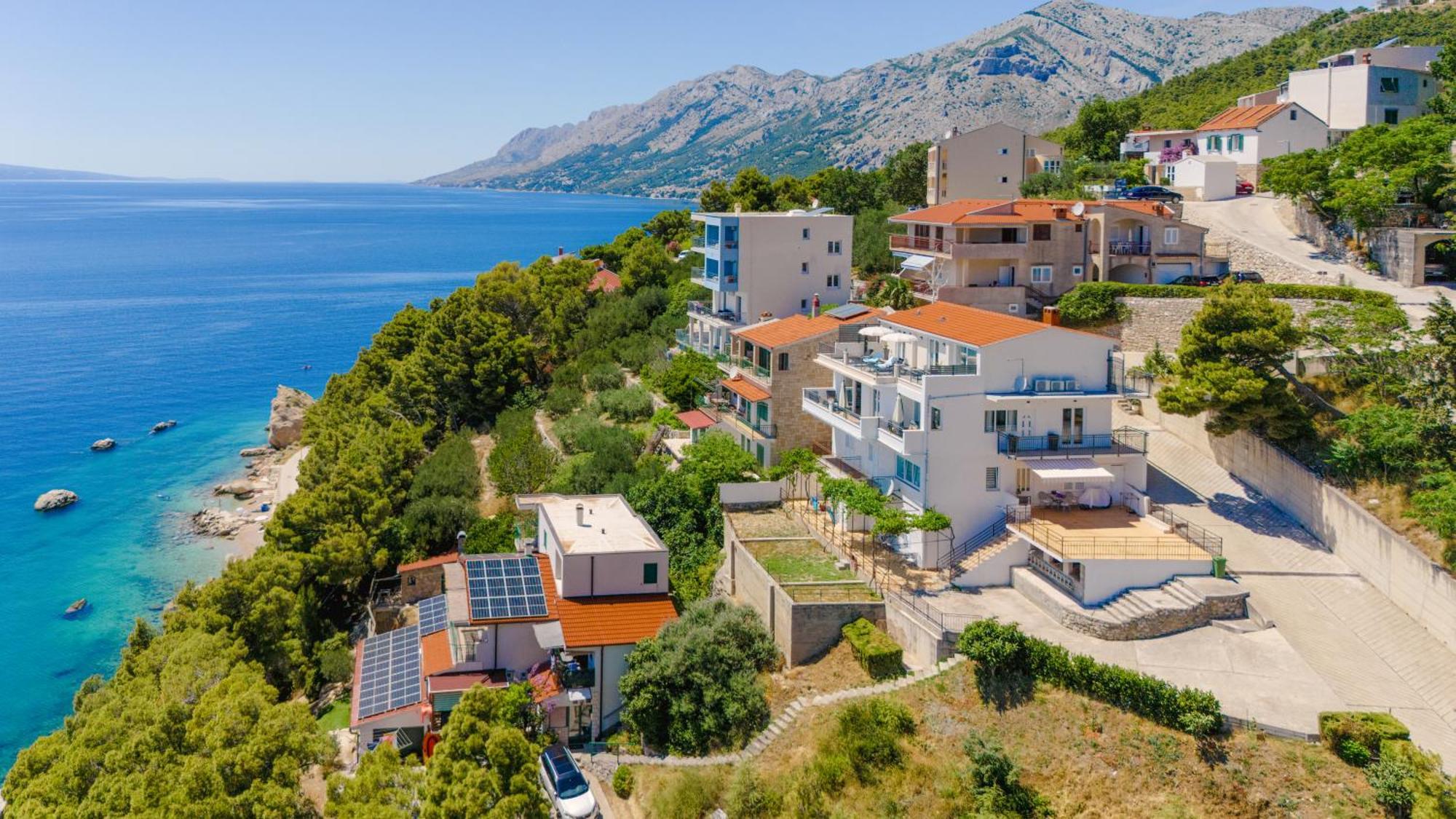 Seaview Apartments Nives Brela Kültér fotó