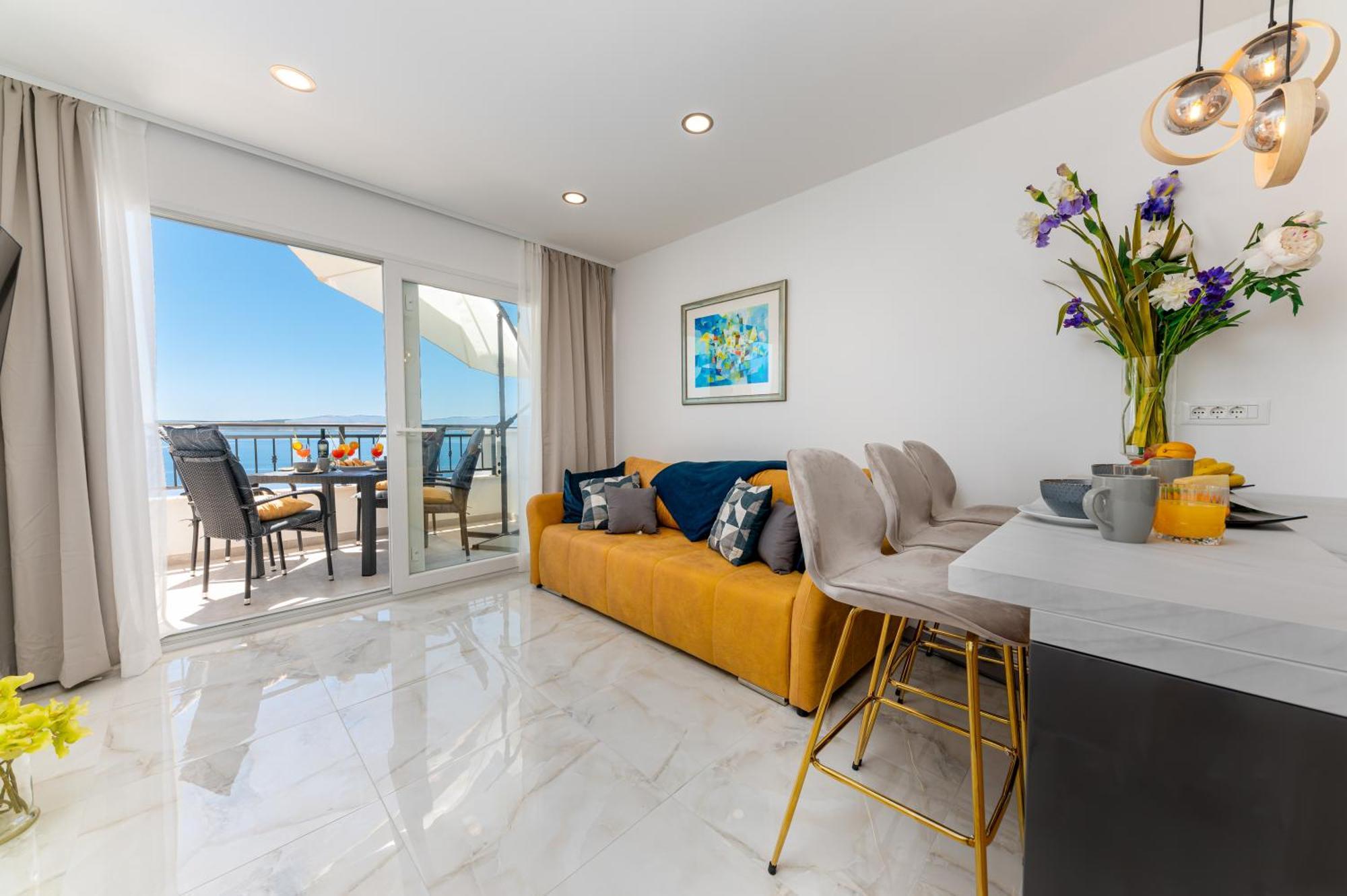 Seaview Apartments Nives Brela Kültér fotó