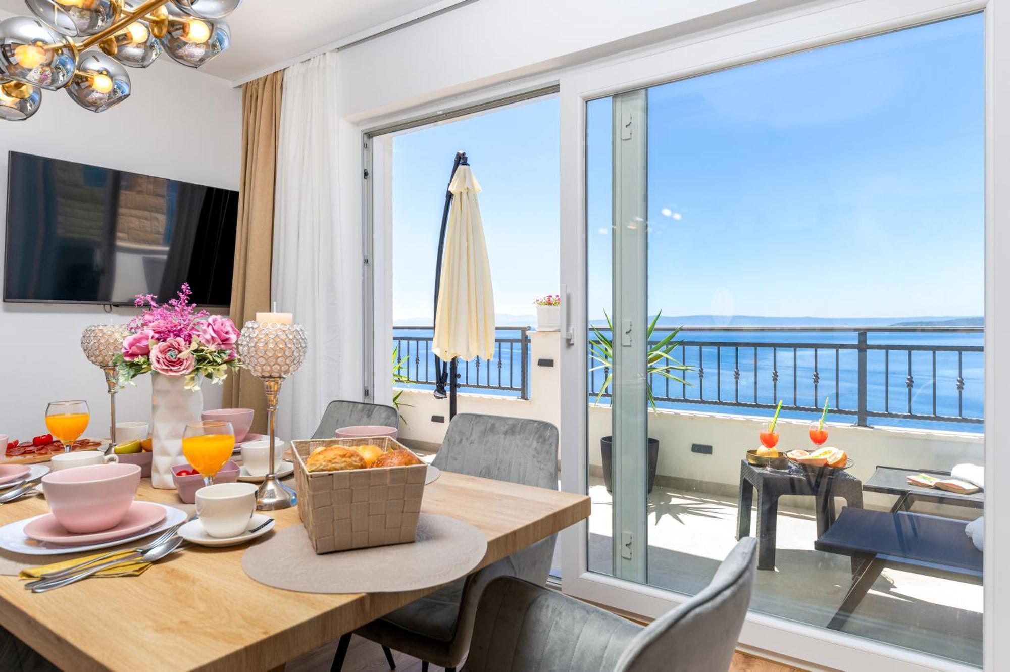 Seaview Apartments Nives Brela Szoba fotó