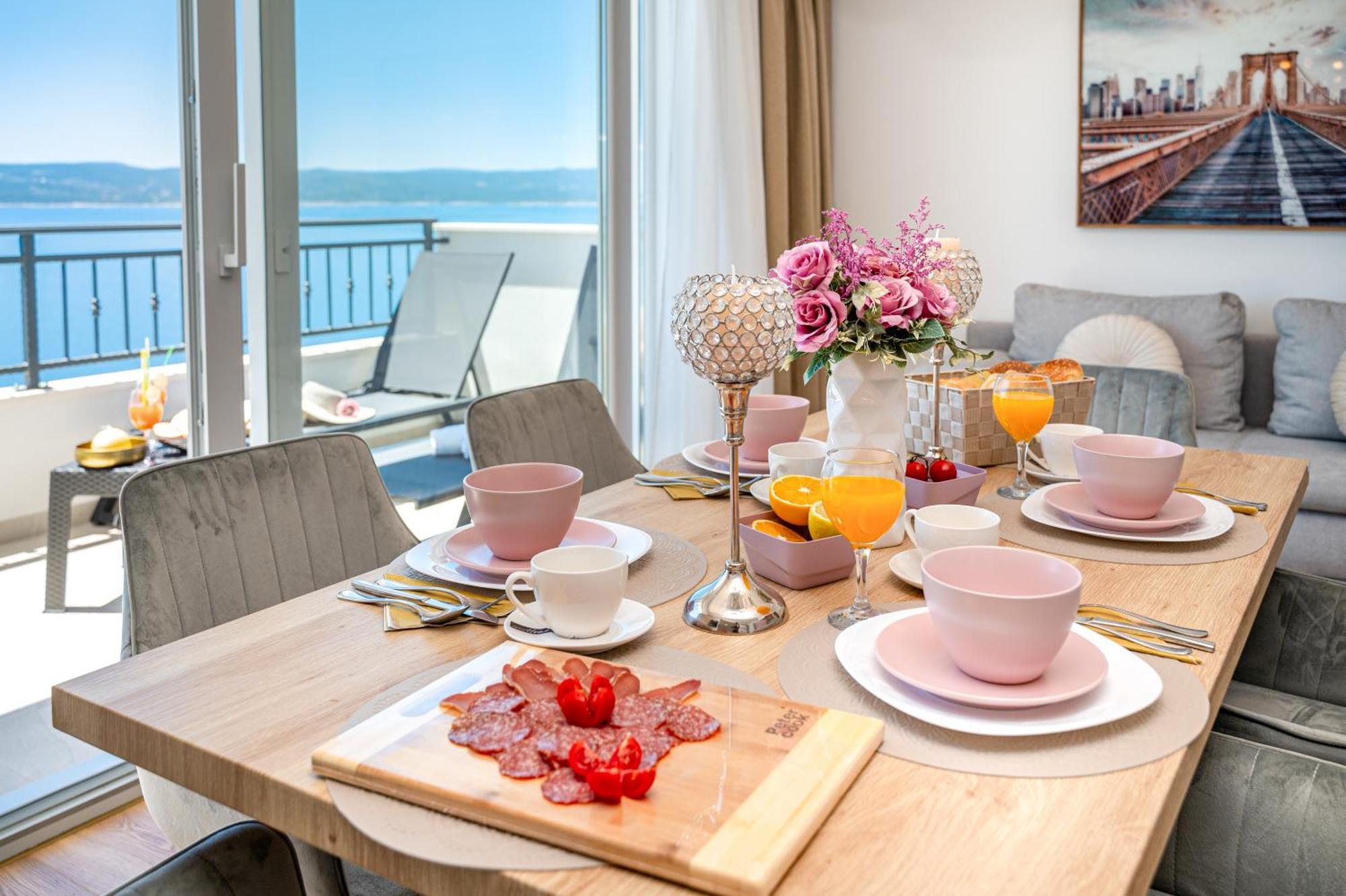 Seaview Apartments Nives Brela Szoba fotó