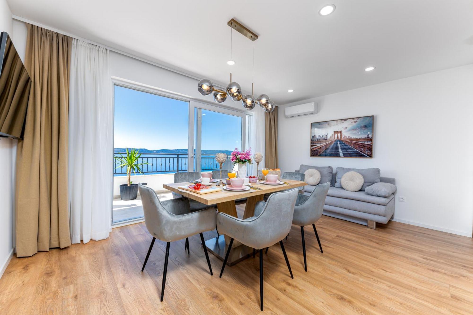 Seaview Apartments Nives Brela Kültér fotó