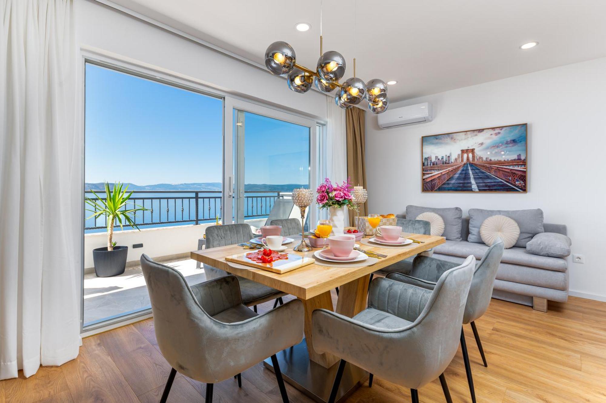 Seaview Apartments Nives Brela Kültér fotó