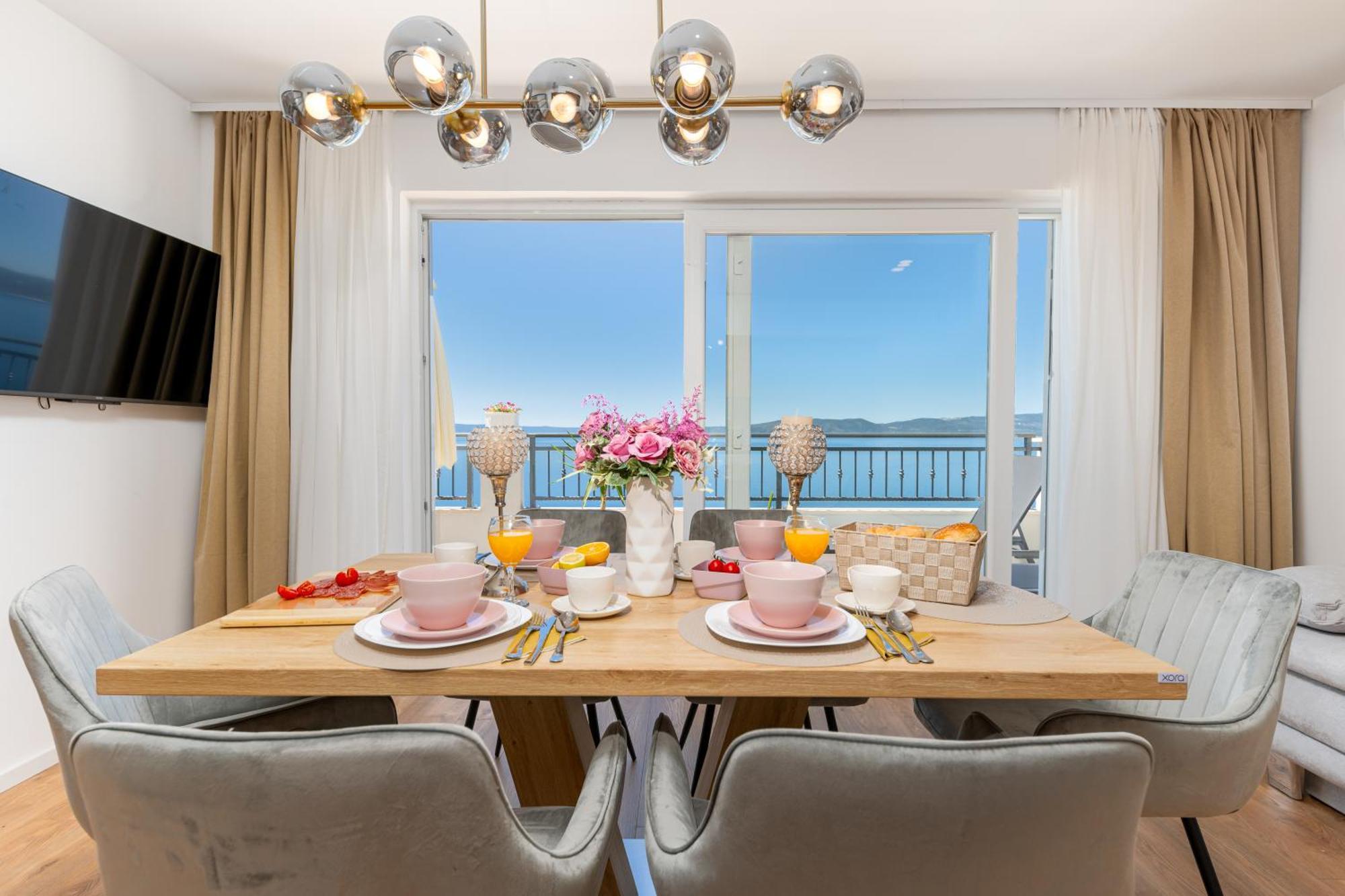 Seaview Apartments Nives Brela Kültér fotó